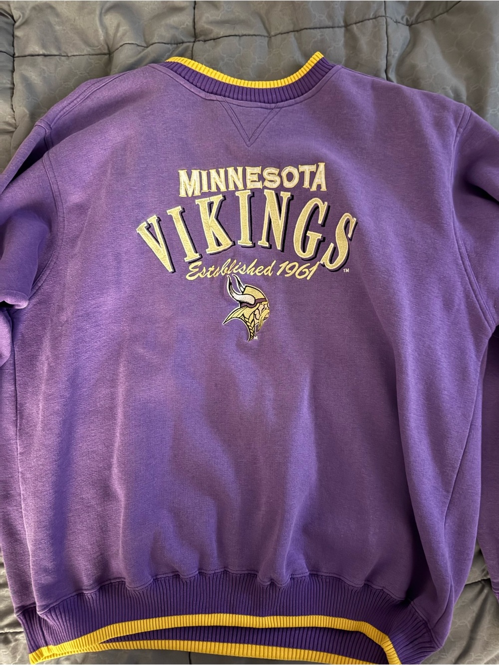 Minnesota Vikings Purple Crewneck Sweatshirt